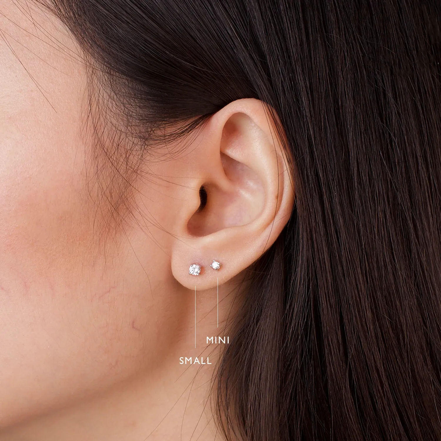 Rose Gold Basic Cubic Studs