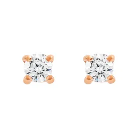 Rose Gold Basic Cubic Studs