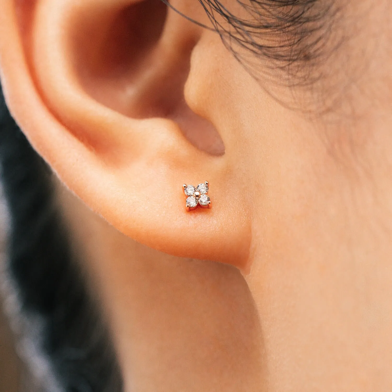 Rose Gold Tessa Studs