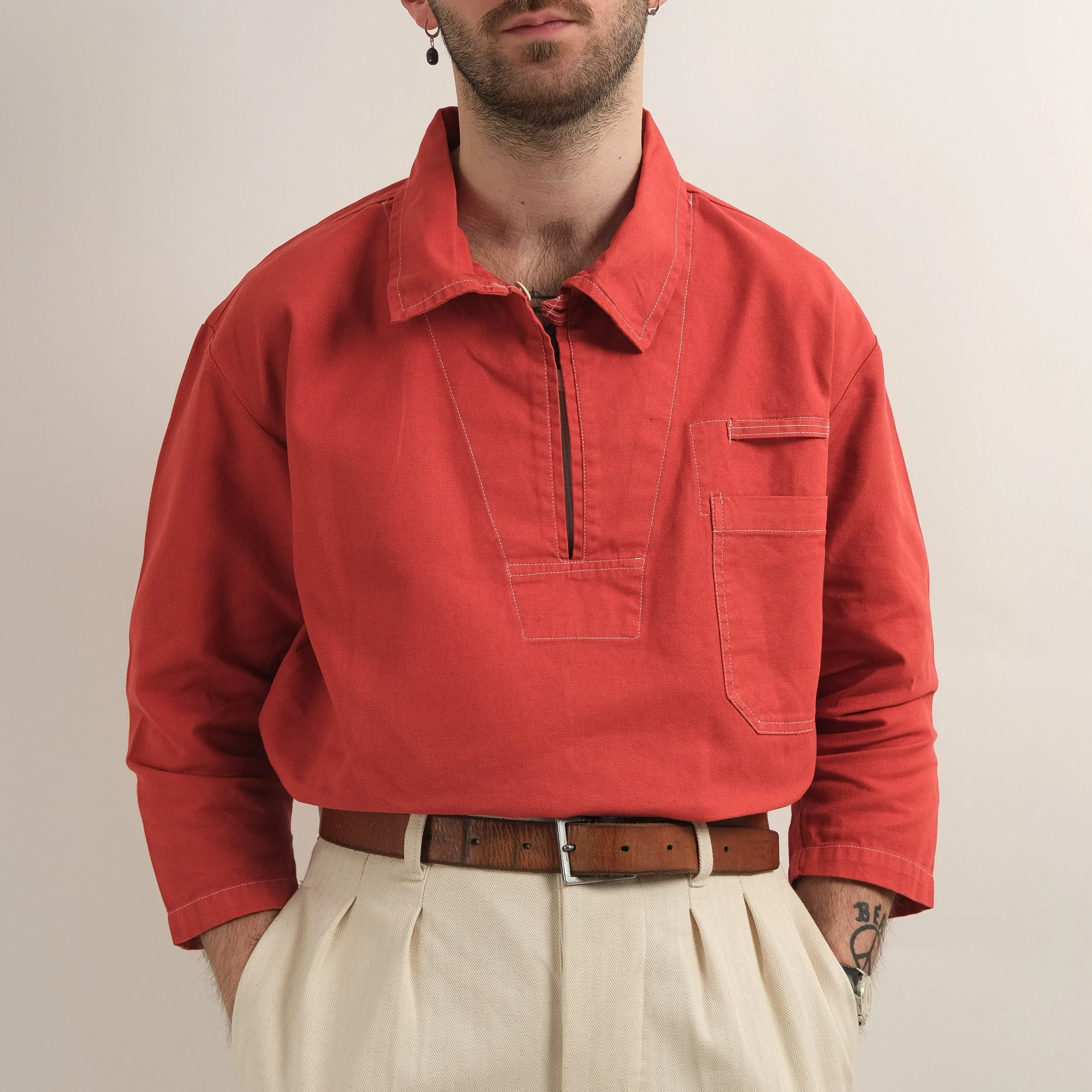 SAILOR WORK SHIRT - RED