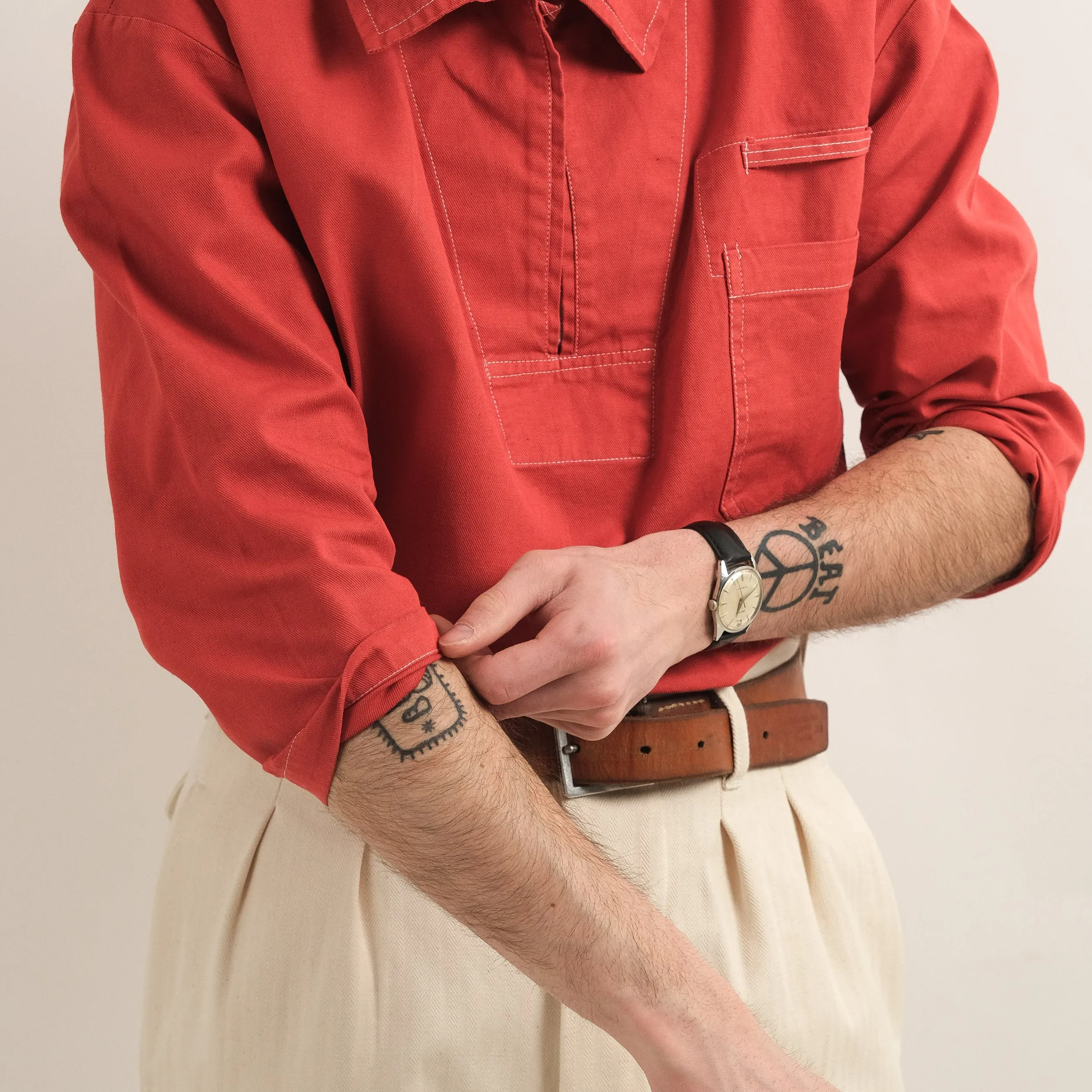 SAILOR WORK SHIRT - RED