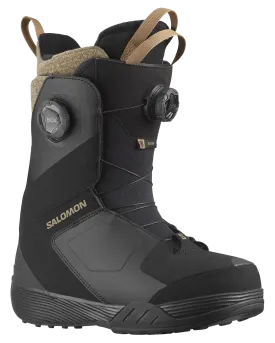 Salomon Women's Kiana Dual Boa Snowboard Boots - Black / Black / Sepia Tint - 2024