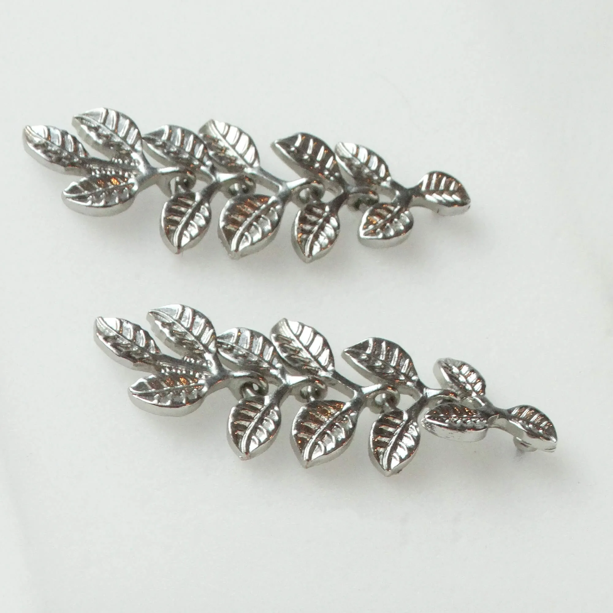 Silver Leaf Dangling Fashions Earrings