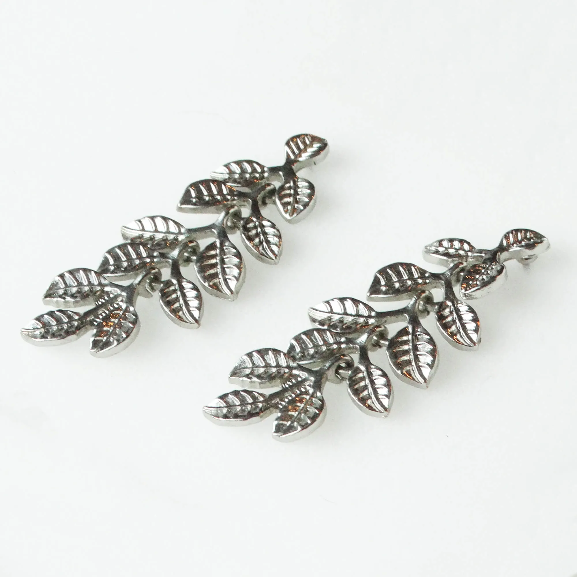 Silver Leaf Dangling Fashions Earrings