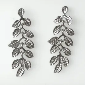 Silver Leaf Dangling Fashions Earrings