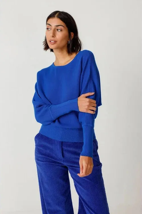 SKFK Ibar sweater B8 indigo blue women