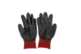 Small Size Rubber Coated Gloves Work Man U3 Red (HO570083-R)