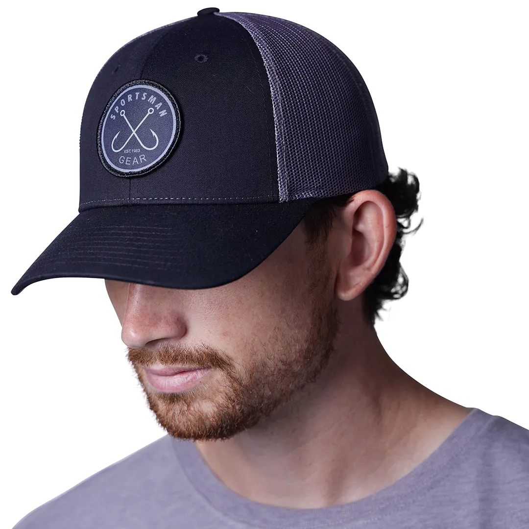 Sportsman Mesh Back Circle Hook Patch Hat