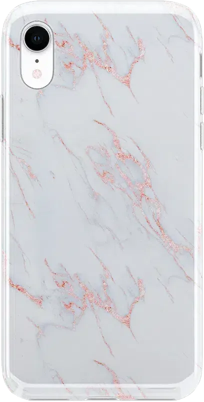 Subtle Blush | White and Pink Marble Case