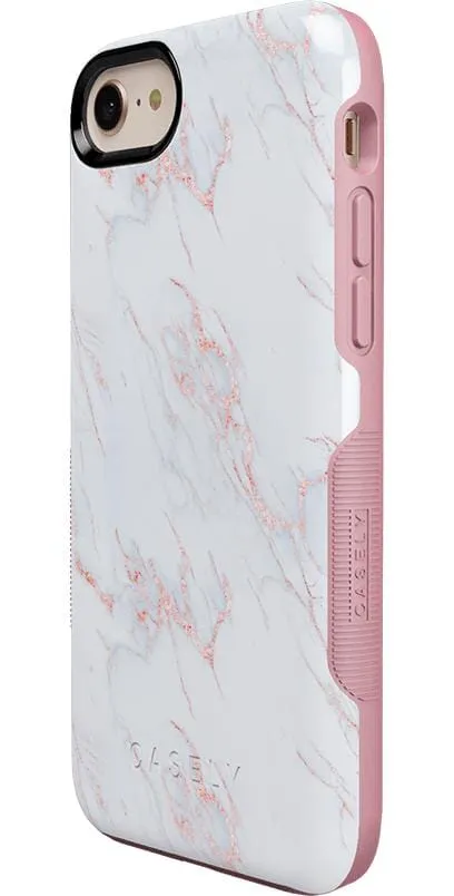 Subtle Blush | White and Pink Marble Case