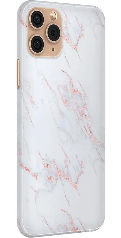 Subtle Blush | White and Pink Marble Case