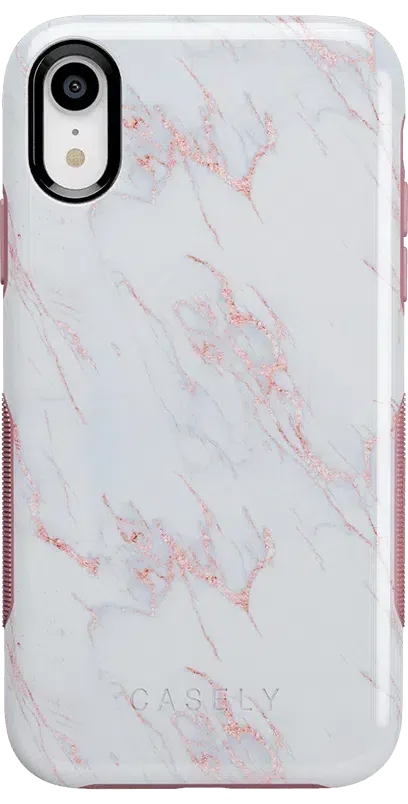 Subtle Blush | White and Pink Marble Case