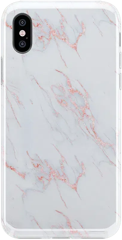 Subtle Blush | White and Pink Marble Case