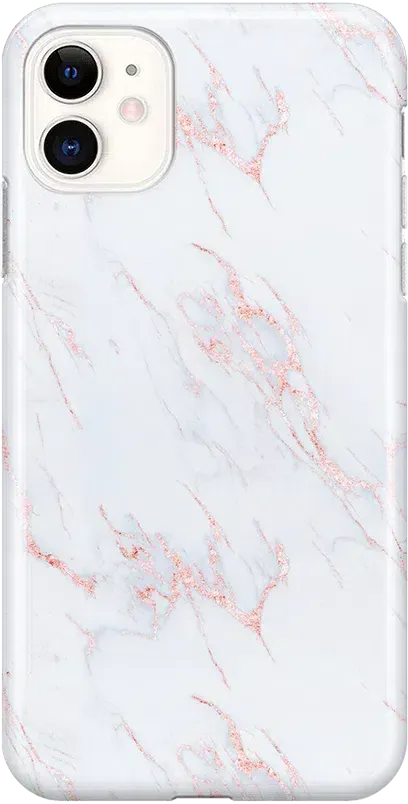 Subtle Blush | White and Pink Marble Case