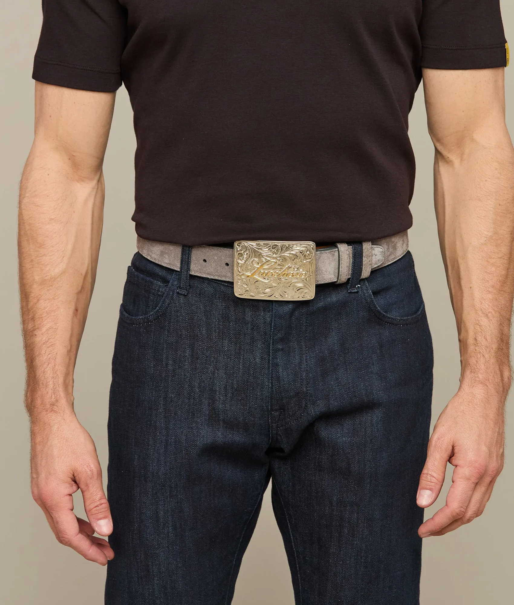 Suede Memento Belt :: Anthracite