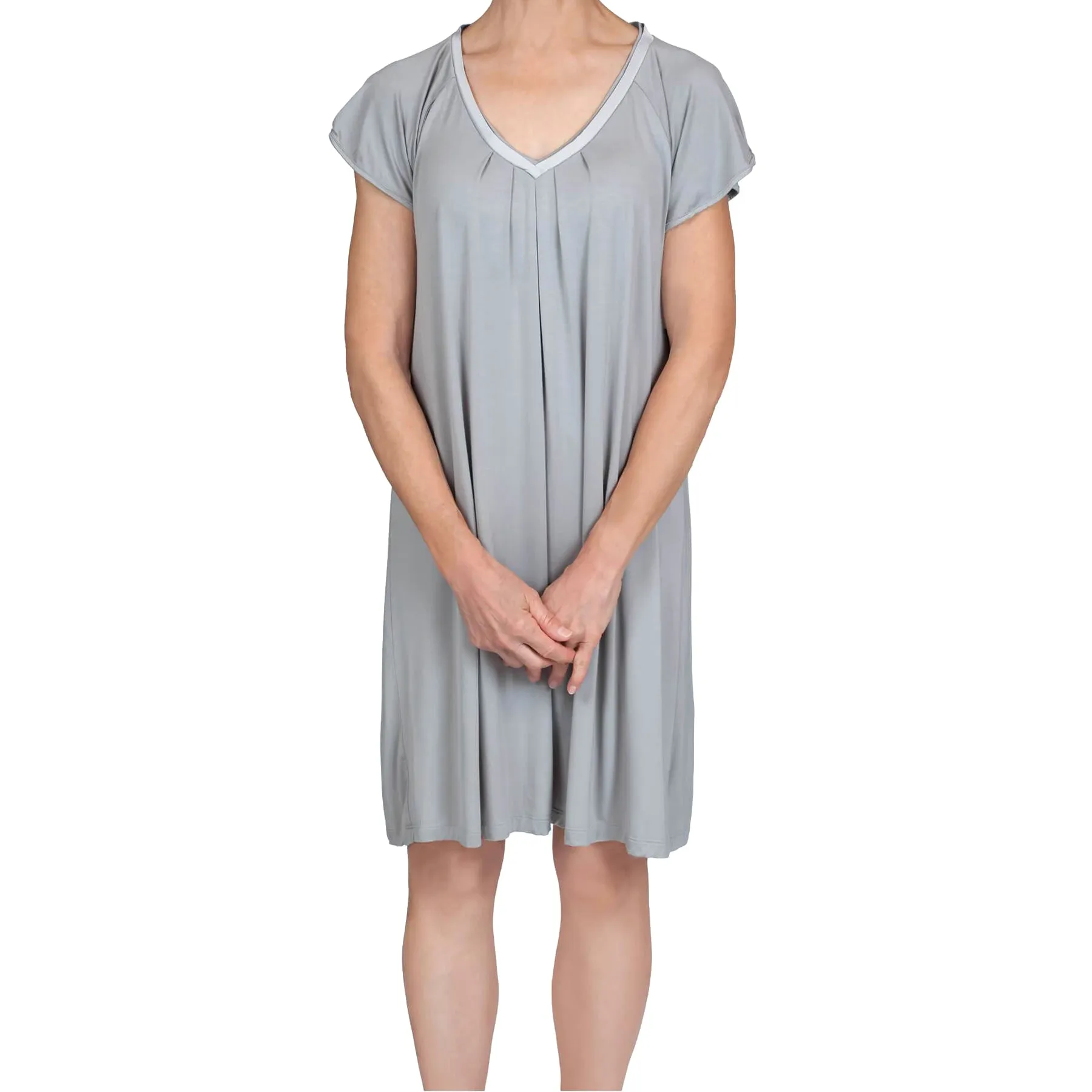 Sydney Knit Nightshirt - Dove Gray