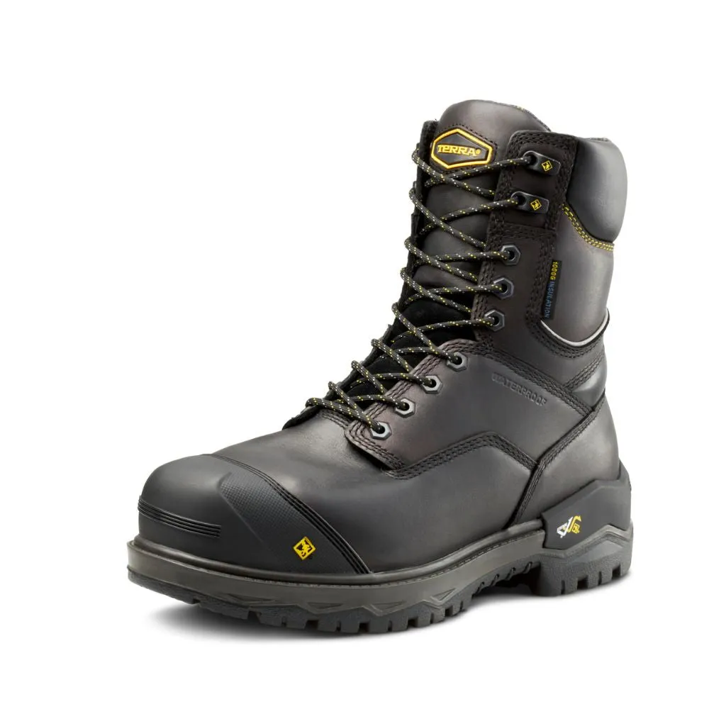 Terra Gantry LXI Men's Winter 8" Composite Toe Work Safety CSA Boot with 1000gms TR0A4TAXBLK