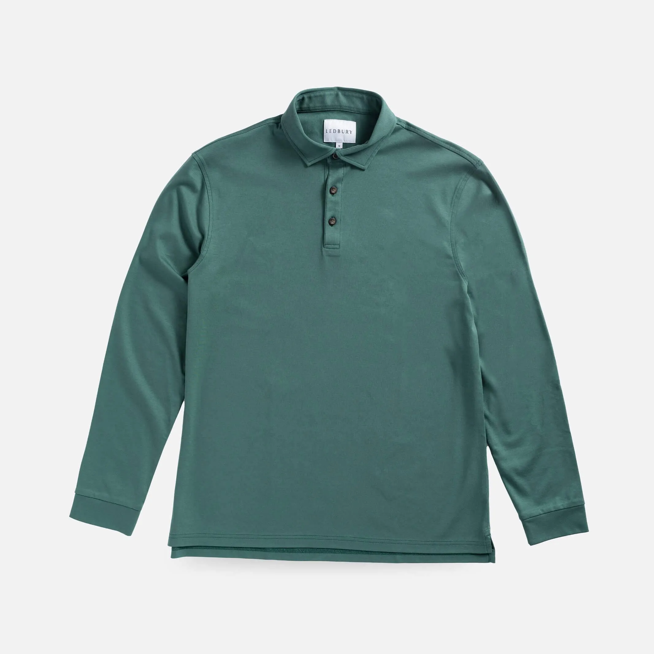 The Green Arlon Knit Long Sleeve Custom Polo