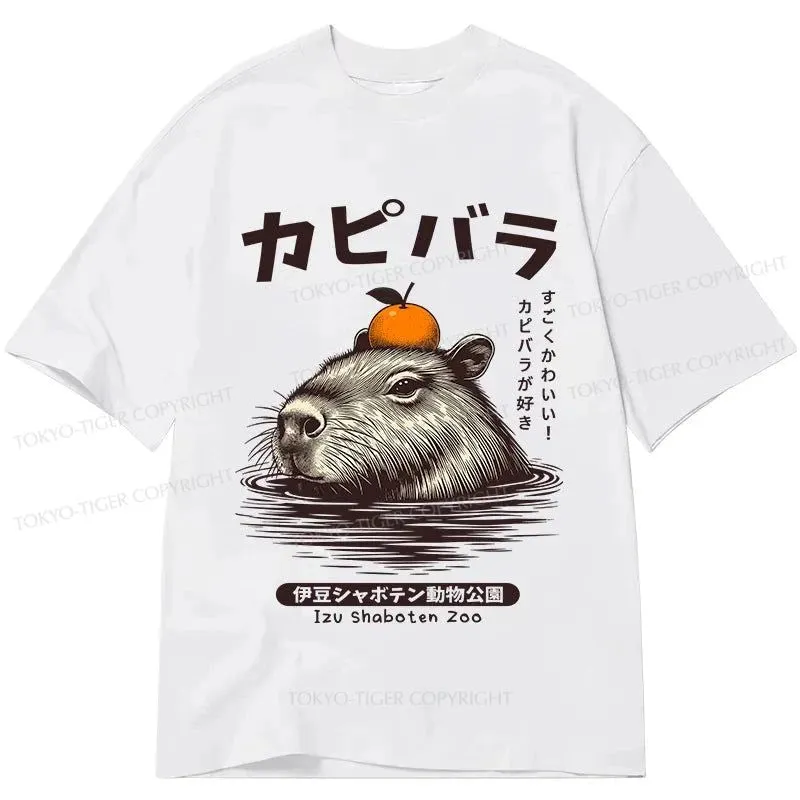 Tokyo-Tiger Capybara Hot Spring Classic T-Shirt