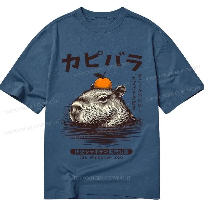 Tokyo-Tiger Capybara Hot Spring Classic T-Shirt