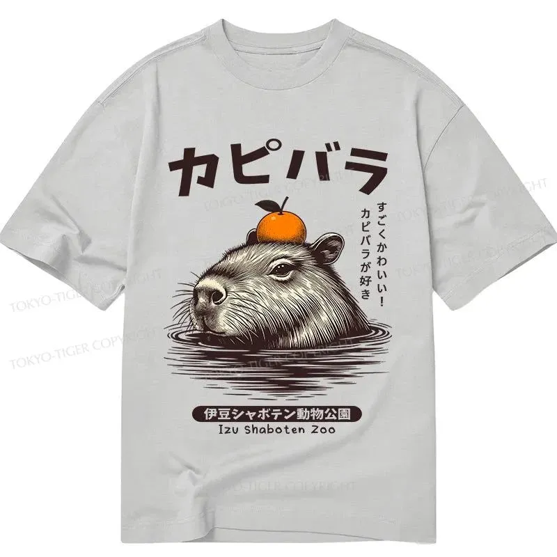 Tokyo-Tiger Capybara Hot Spring Classic T-Shirt