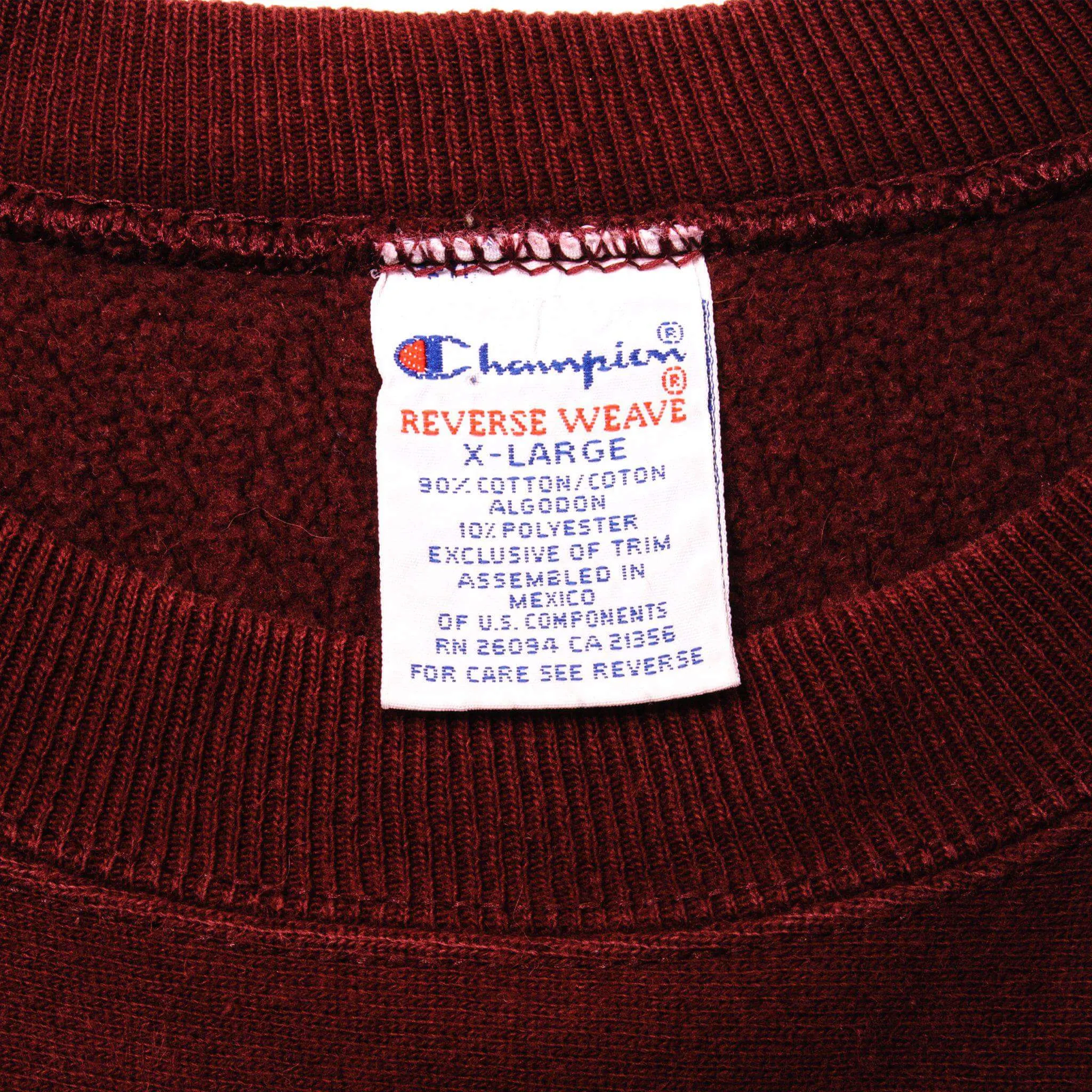 VINTAGE CHAMPION REVERSE WEAVE SWEATSHIRT 1990 MID 1990s SIZE XL