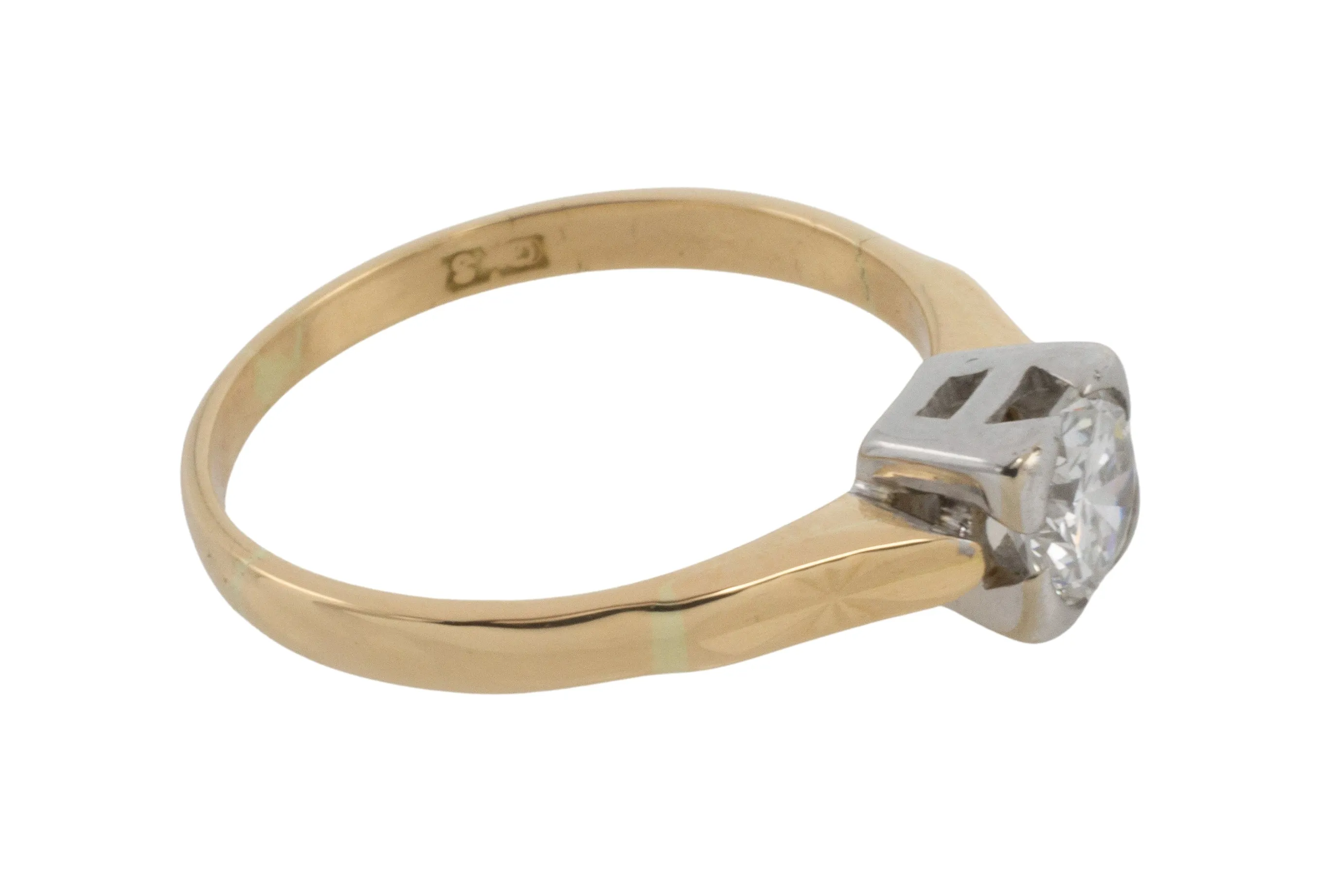 Vintage diamond solitaire ring