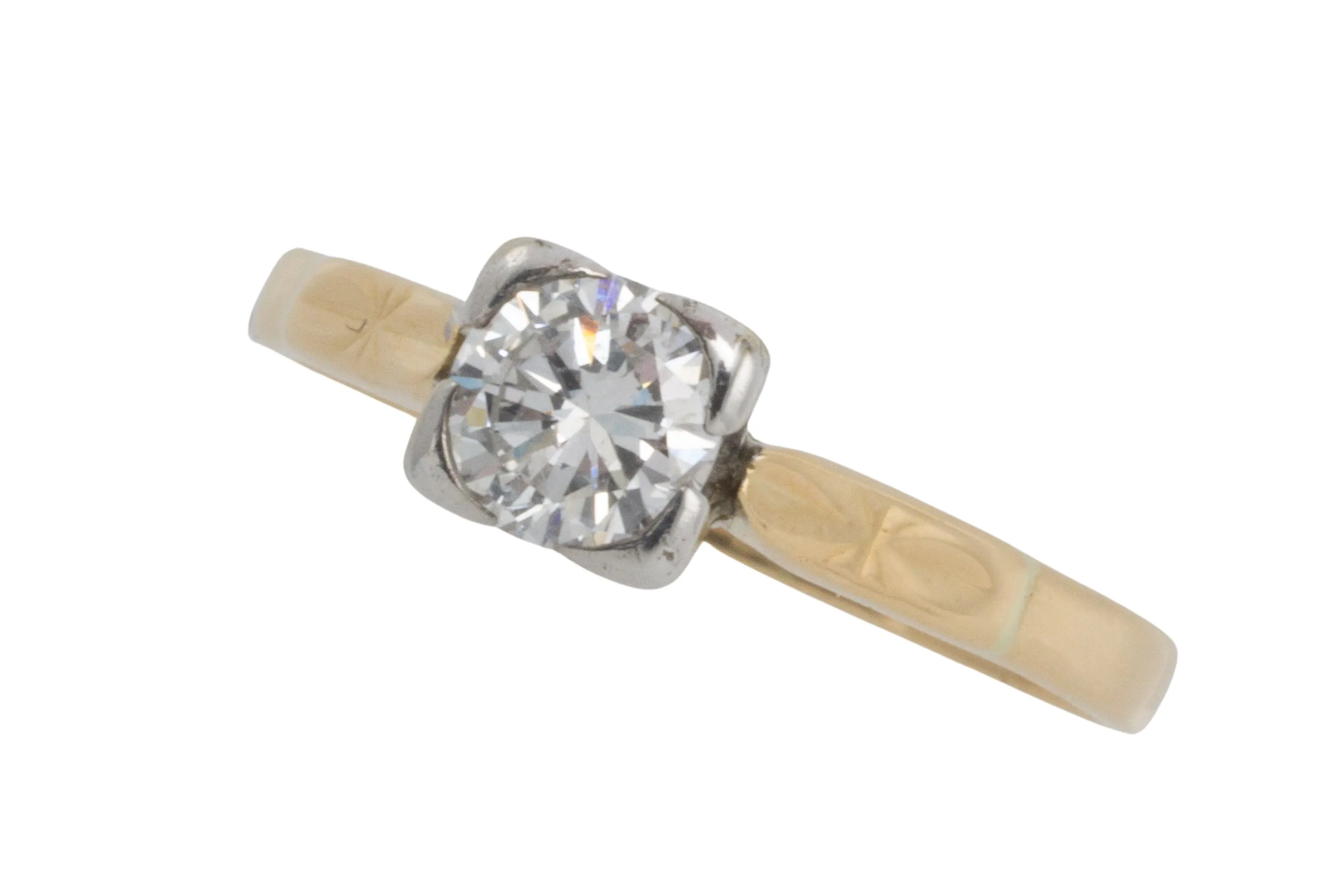 Vintage diamond solitaire ring