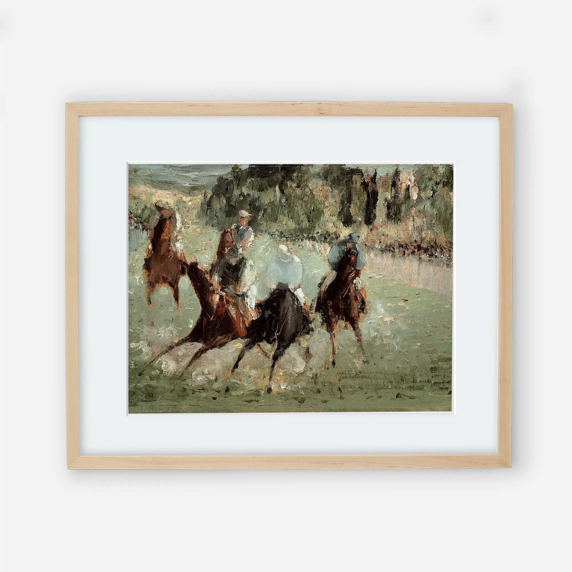 Vintage Horses Wall Art Print