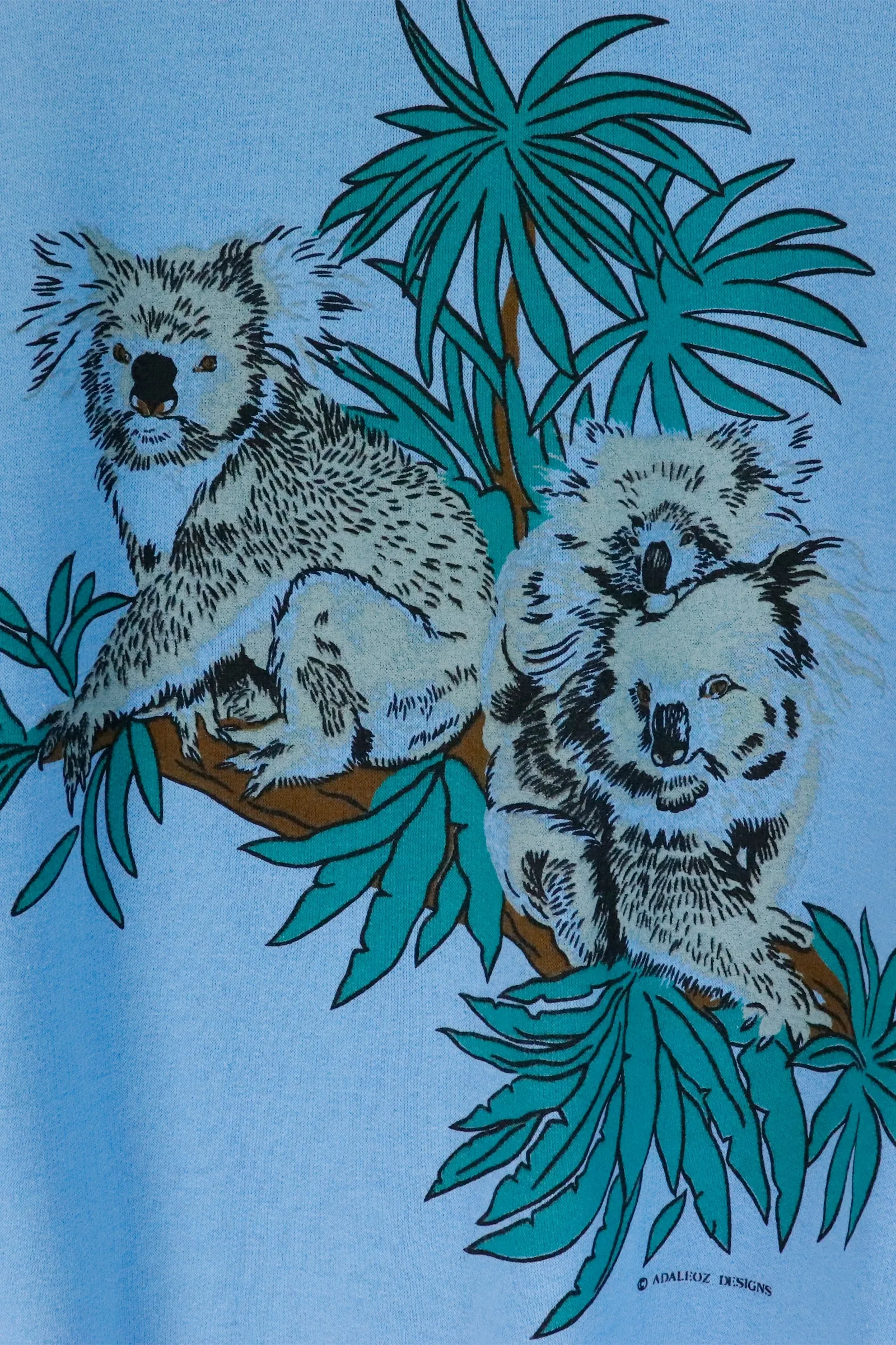 Vintage Koalas On A Tree Sweatshirt Sz L