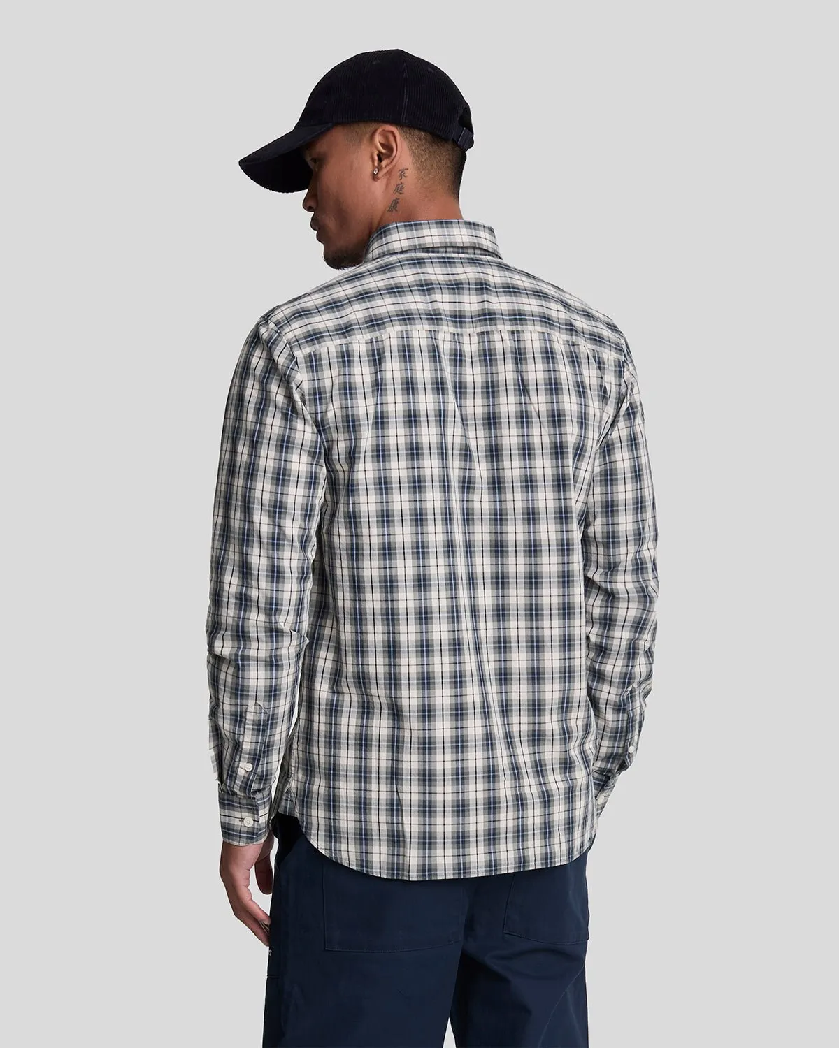 Washed Check Poplin Shirt