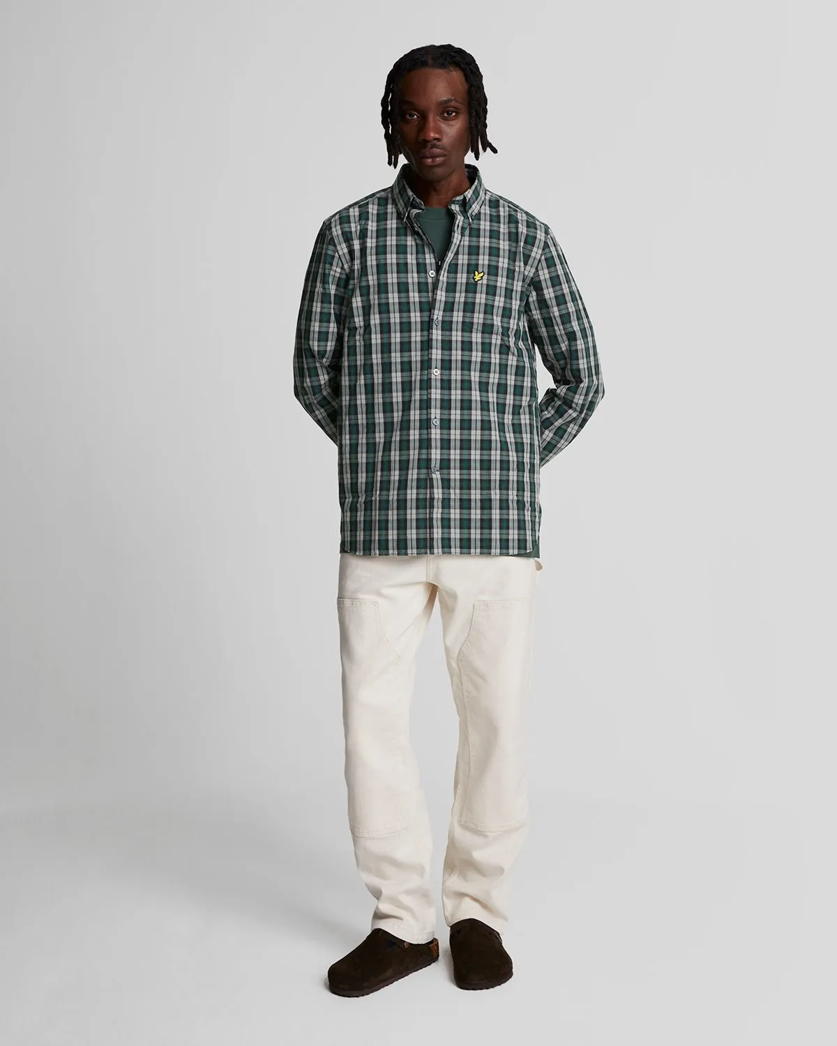 Washed Check Poplin Shirt