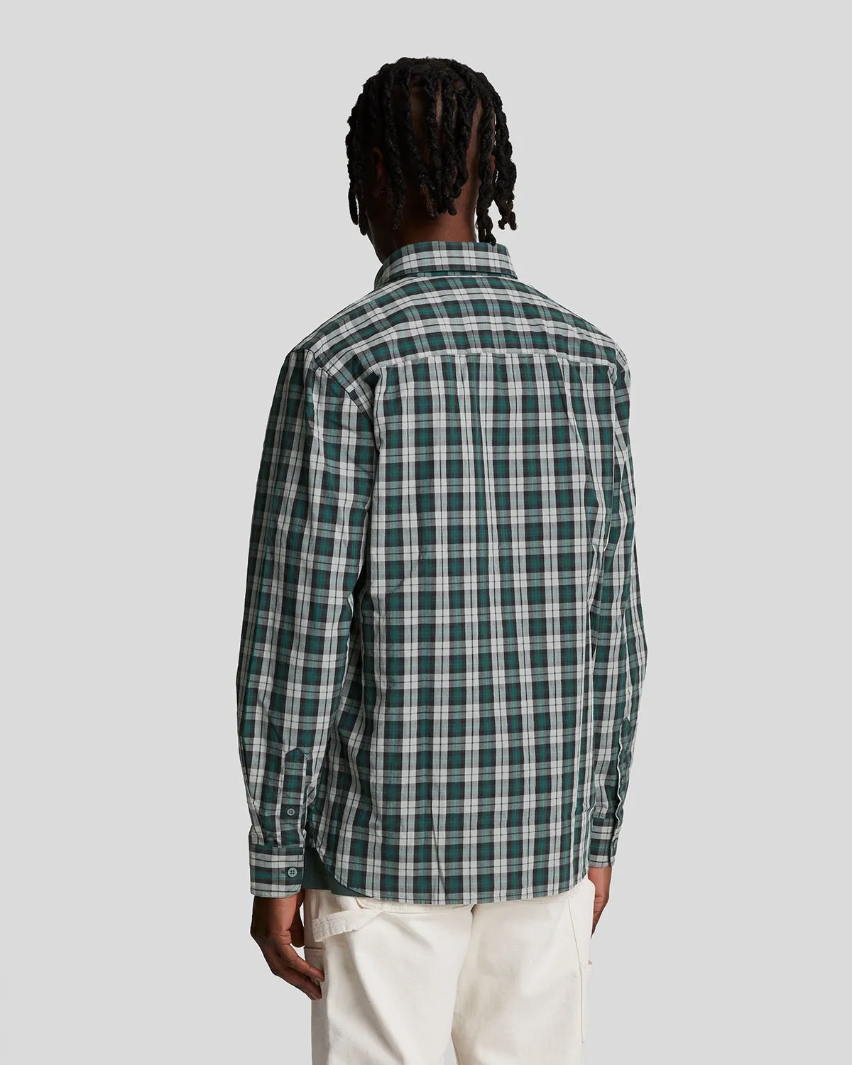 Washed Check Poplin Shirt