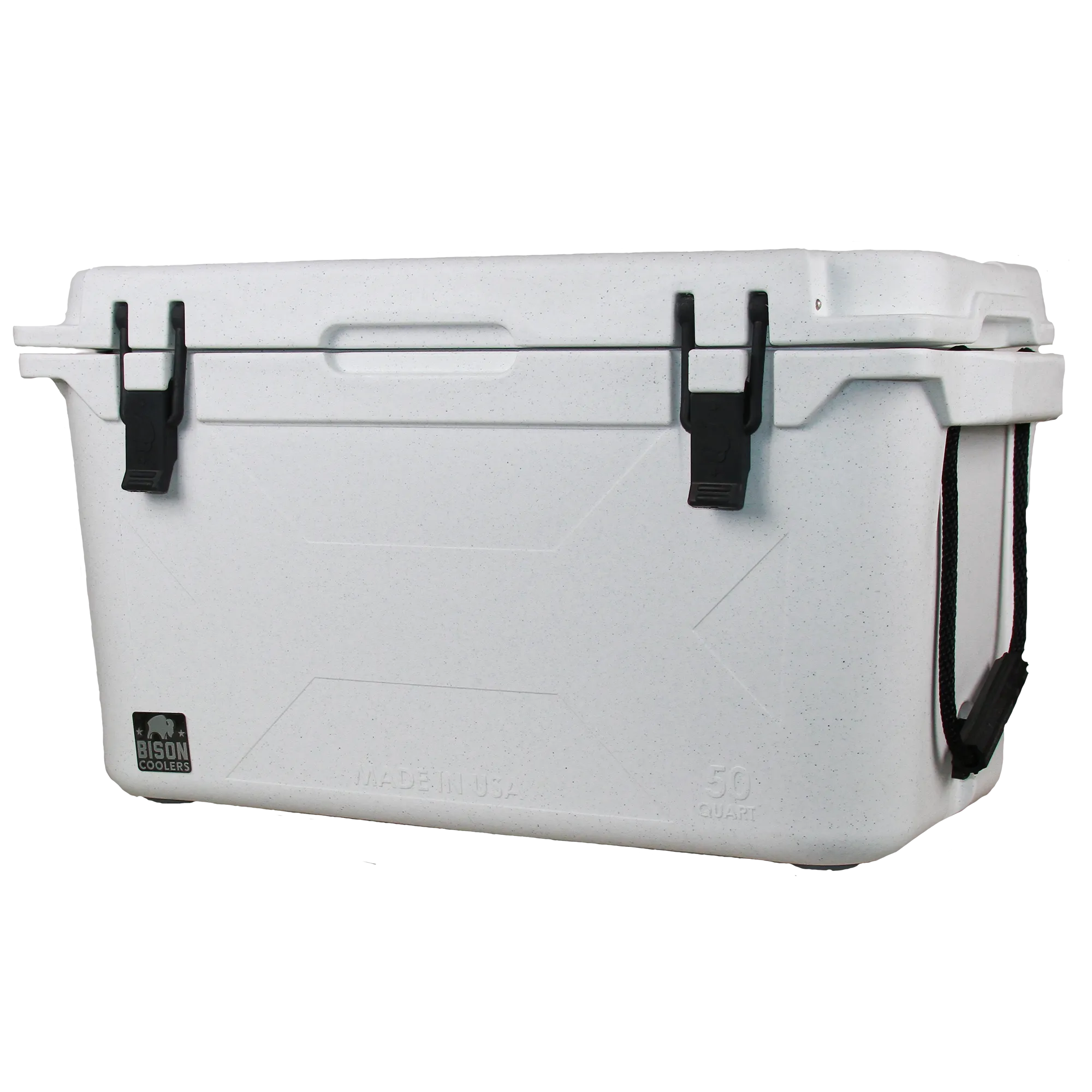 White 50 QT Bison Cooler